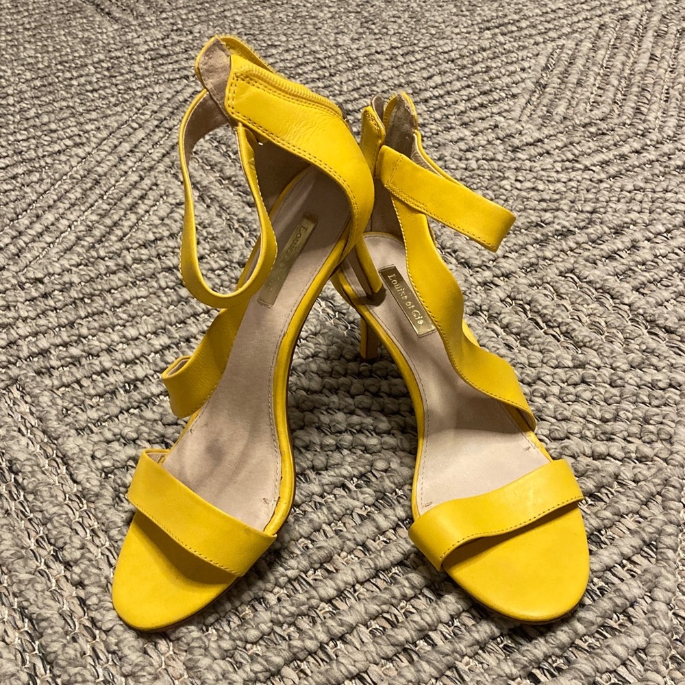 Louise et Cie Vibrant Yellow Heels